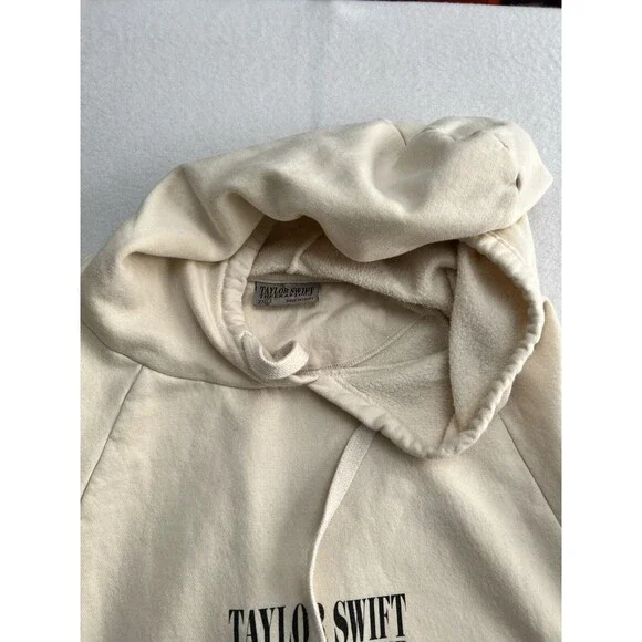 Taylor Swift Eras Tour Beige Hoodie Sweatshirt Women Size 2XL - Picture 3 of 11